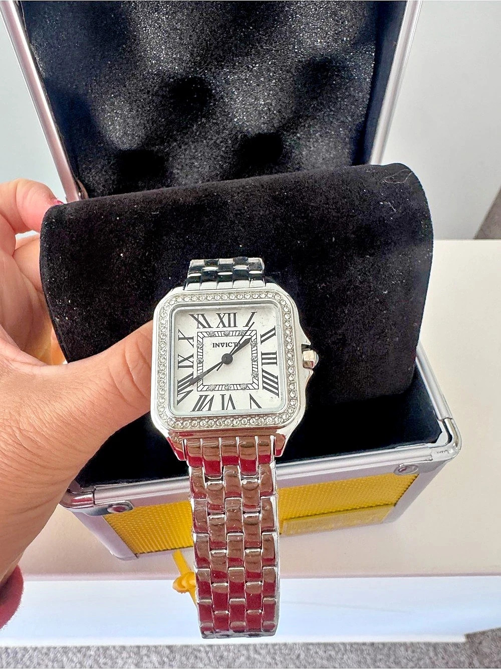 Invicta Angel 50623 Silver & Yellow Watch with Box